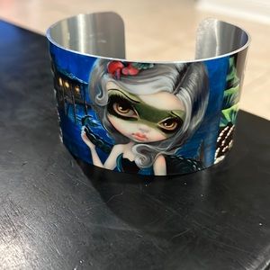 Jasmine Becket Griffith cuff bracelet and Zox , balance, bracelet